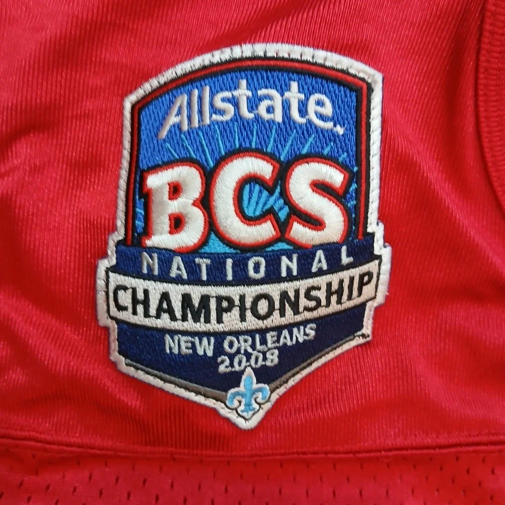 Ohio State Buckeyes Jersey Mens Medium Red Nike #33 National Championship Patch